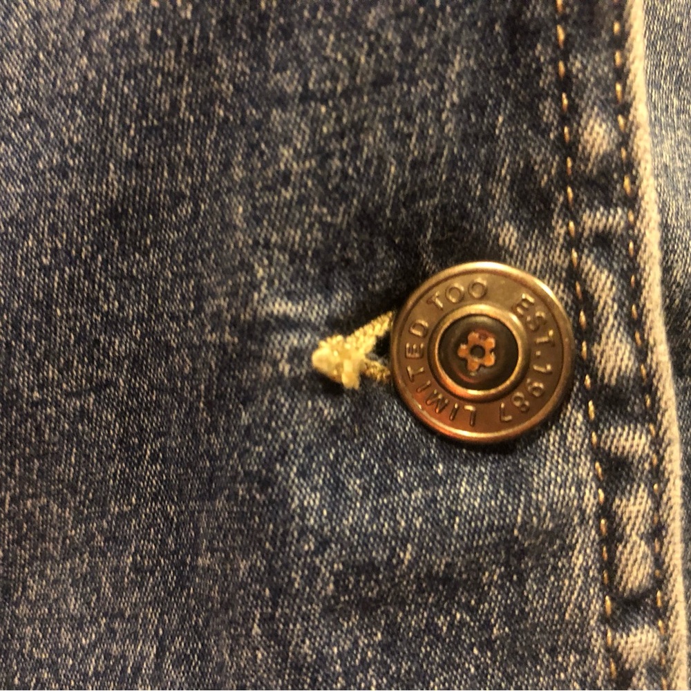 Vintage Y2K Limited Too Denim Button-Down Dress/Jacket - Picture 9 of 9